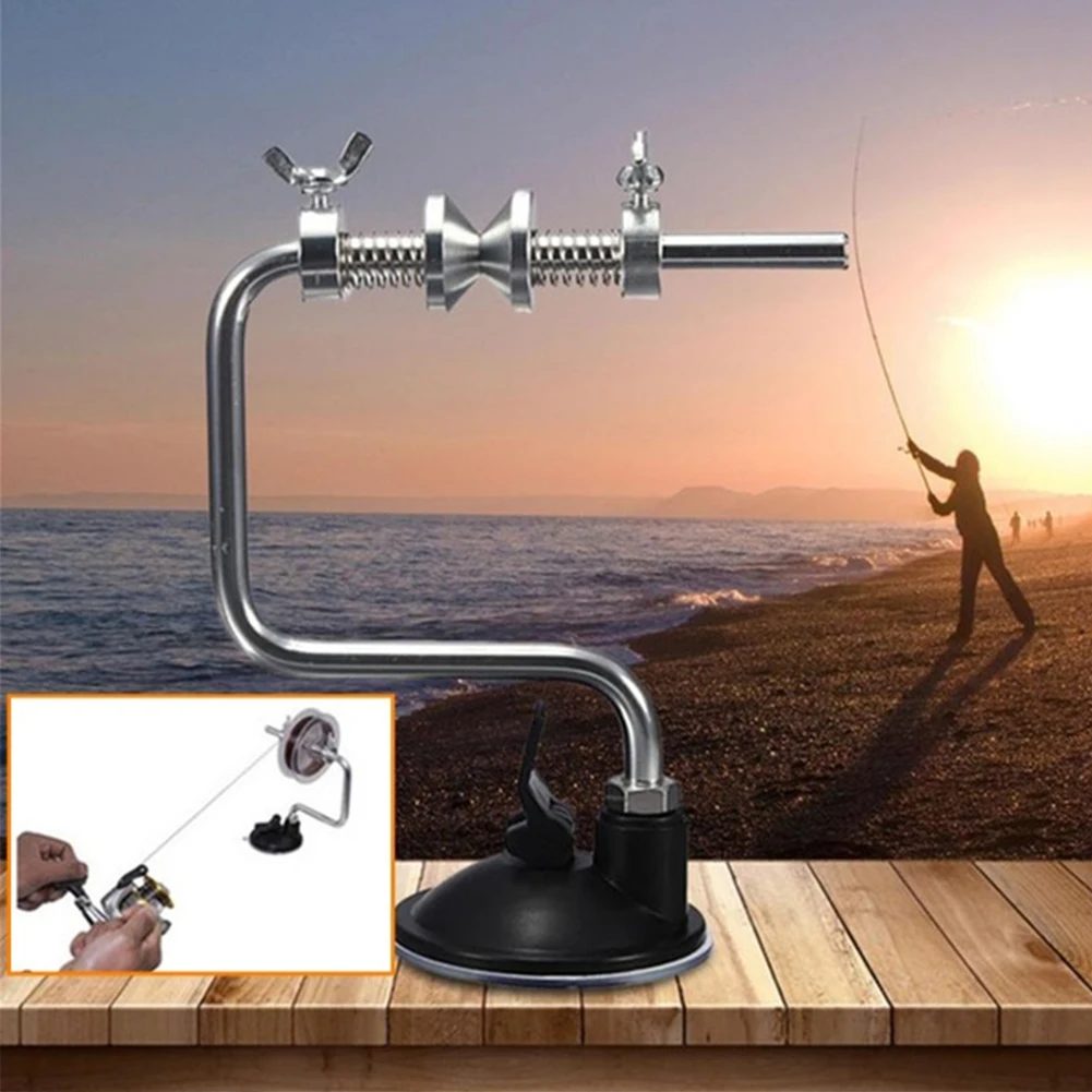 Портативный с присоской катушка для лески Рыболовная крепкий Алюминий намотки