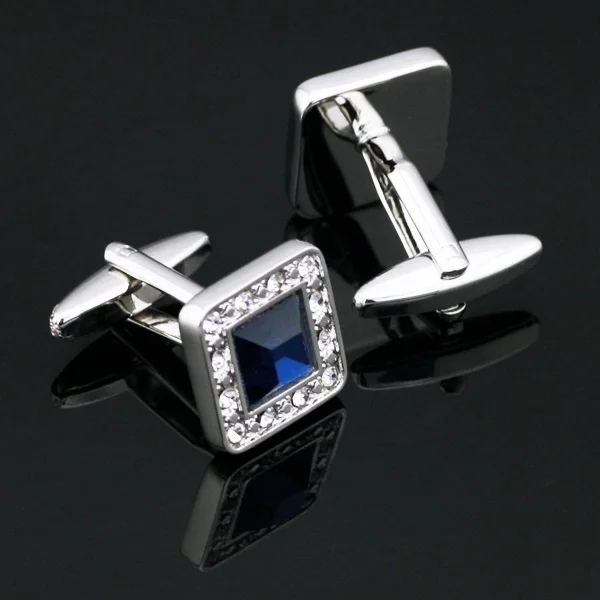 XK 403 свадебные запонки из нержавеющей стали с кристаллами Подарочная коробка
