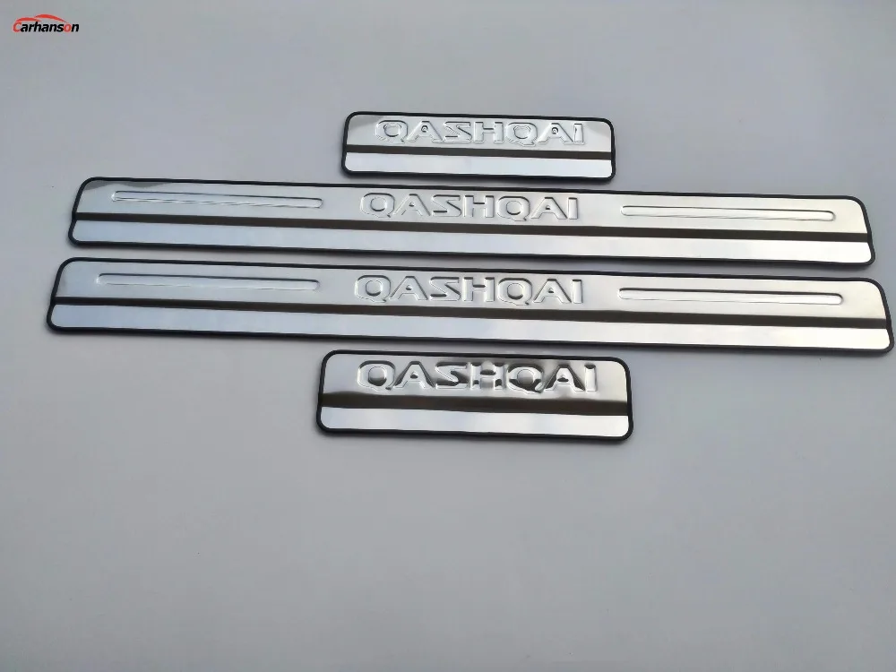 Автомобильные аксессуары для Nissan Qashqai, накладка на пороги J11, накладка на пороги из нержавеющей стали, наклейка для стайлинга автомобиля