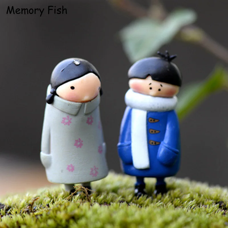 Мультфильм милые куклы мальчиков девочек микро Сад Украшения/сочный Декор