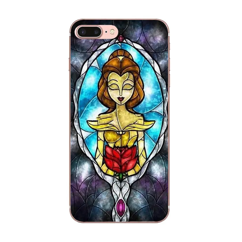 Мягкий TPU мобильный телефон для Apple iPhone 4 4S 5 5C 5S SE 6 6S 7 8 Plus X XS Max XR Beauty And The