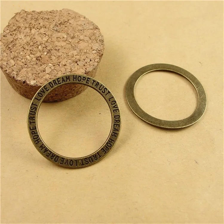 (60 шт./лот) 30 мм античный бронзовый цвет Винтажный стиль круглые формы Подвески diy