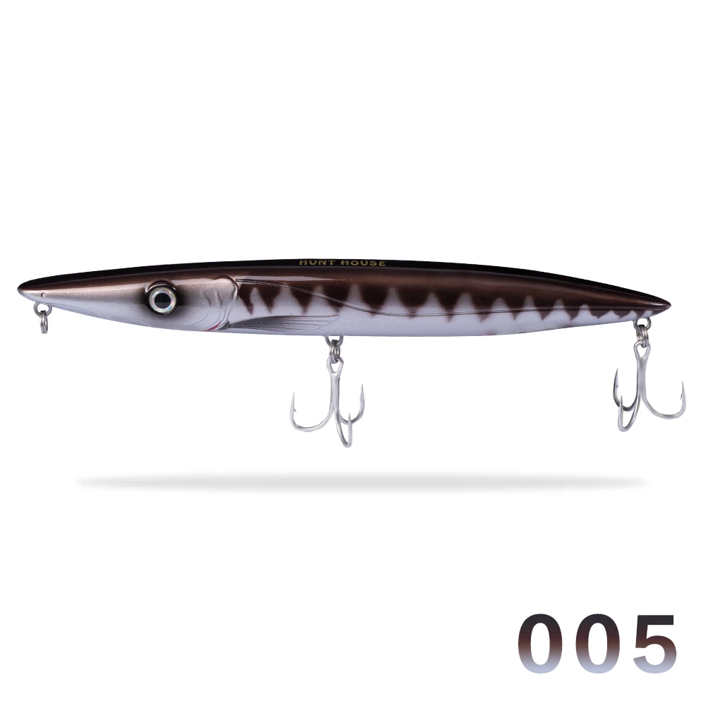 Hunthouse Espetron leurre walk dog pencil приманка 195 мм 44 г длинный Литой карандаш stickbait рыболовные приманки leerfish и bluefish topwater - Цвет: 005
