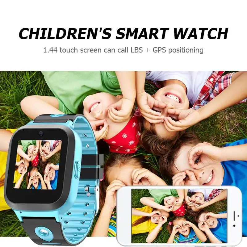 Детские Смарт часы DS61 телефон камера с TF Sim картой SOS вызов GPS LBS Wi Fi отслеживание