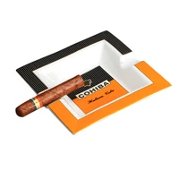 cohiba cigar ashtray luxury fashion 2 slot cigar ashtray holder cigar gadgets home ash tray tobacco cigarette ashtrays holder