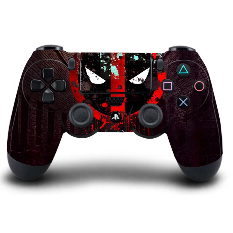 HOMEREALLY PS4 наклейка Дэдпул человек Защитная PS4 наклейка покрытие кожи для playstation 4 беспроводной контроллер игровой аксессуар - Цвет: NO.4