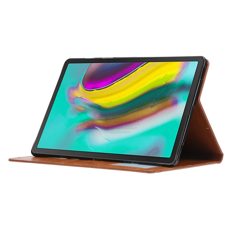 Для Samsung Galaxy Tab S5E 10 5 Чехол кошелек из замши с подставкой для карт Магнитный чехол