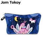 Водонепроницаемая косметичка Jom Tokoy, многофункциональная сумка-Органайзер с принтом динозавров, 949