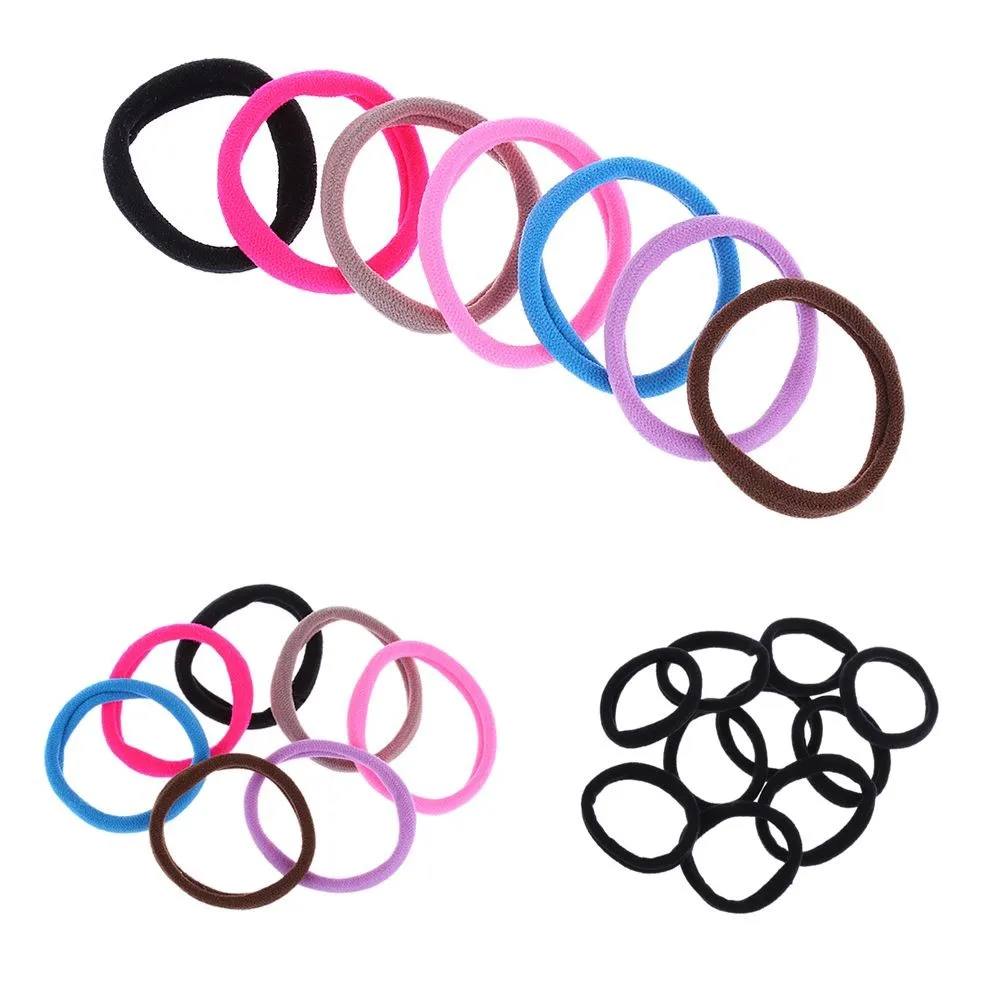 

Cute Women Girls Elastic Rope Circle Hairband Candy Color Party Ponytail Holder Hair Rope Hairband 50pcs