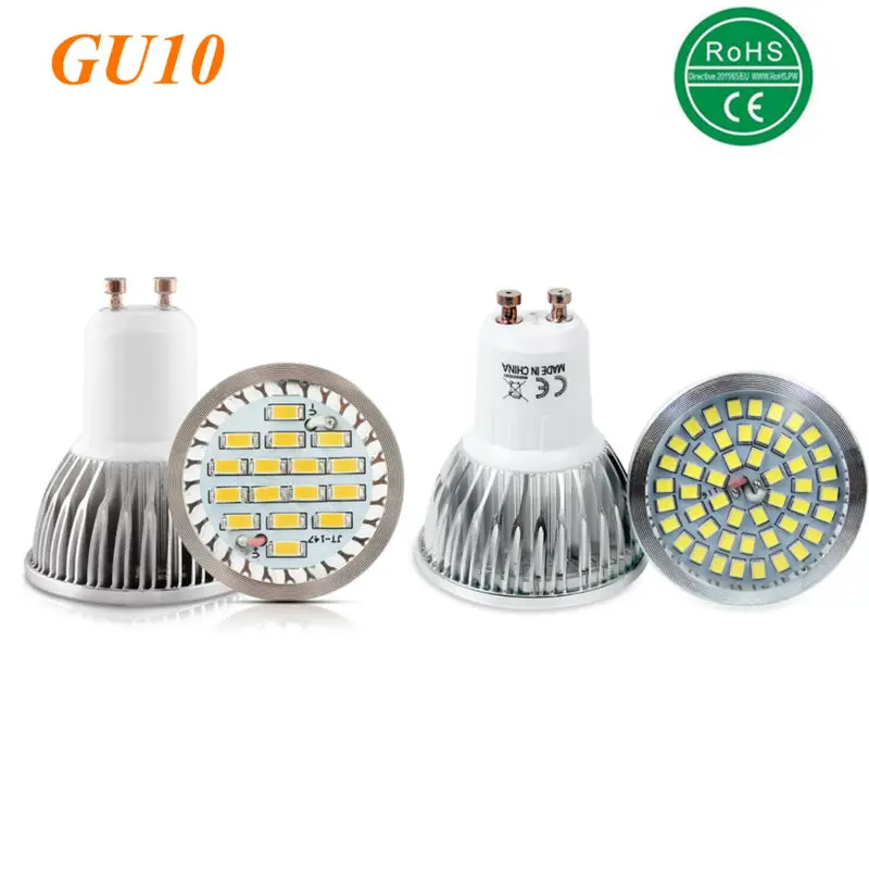 100% гарантия качества GU10 Вт 11 12 SMD 2835 16 48 Светодиодный светильник лампы