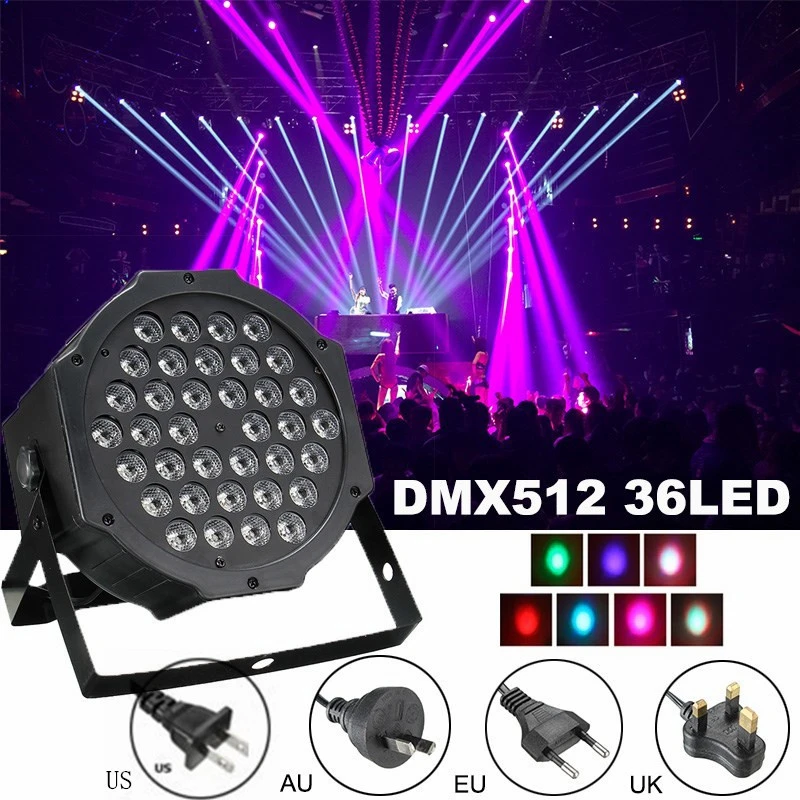 36 светодиодный пульт дистанционного управления PAR Light Авто шоу лампа DMX 512 DJ