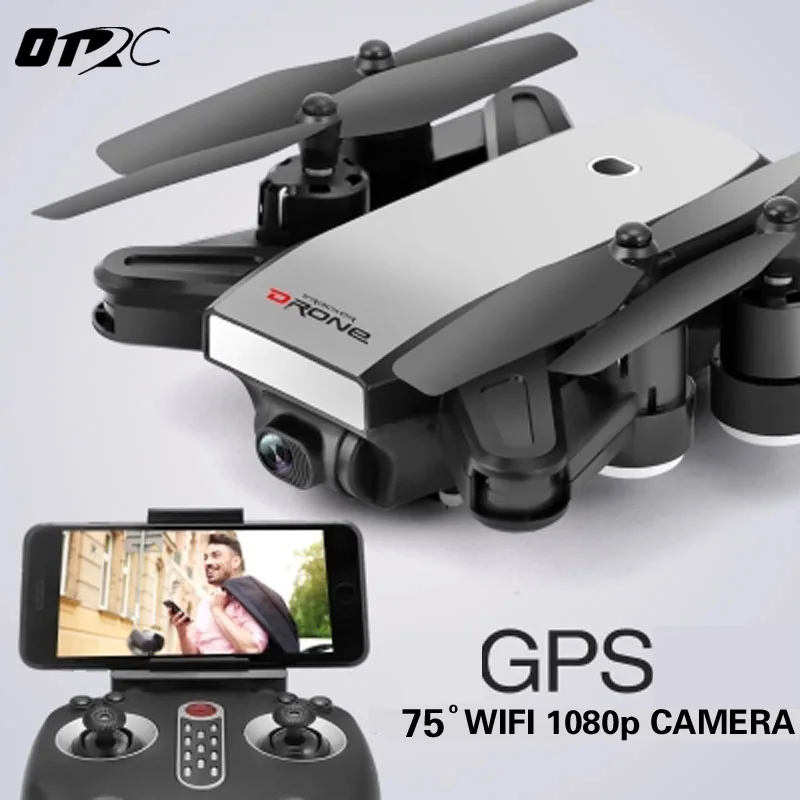 Складной мини Дрон для селфи OTPRO Радиоуправляемый X28W с Wi Fi FPV камерой 0 3 Мп или 2 GPS