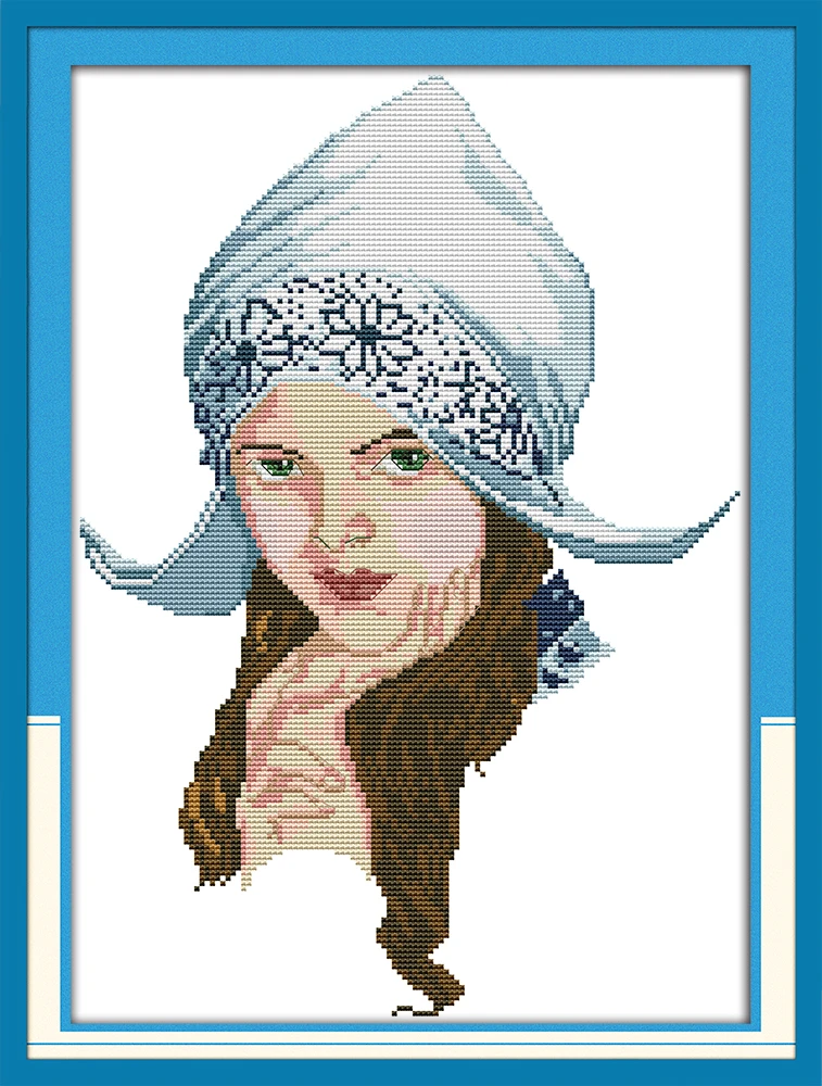 Нитка для вышивки молодых девушек ткань крестиком узоры картины украшения дома