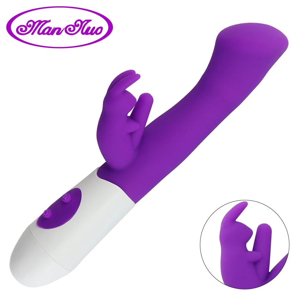 Двойной вибрационный фаллоимитатор вибратор кролик Массаж точки G эротический