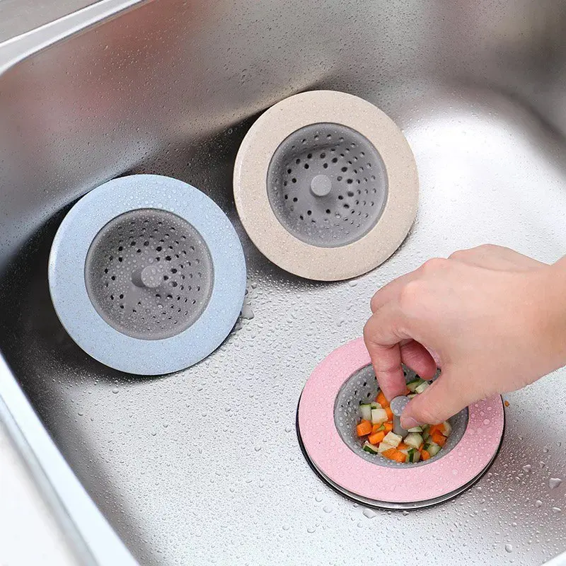 

Kitchen Silicone Sink Strainer Filter Anti-blocking Hair Catcher Hair Stopper Plug Trap Shower Floor Drain Covers Accessories
