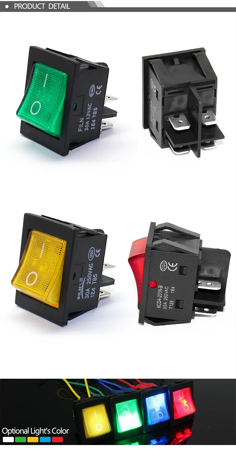 Вкл/Выкл На 30A/250V 16A/250V тяжелой нагрузке 4 pin t85 перекидной переключатель с светильник 12V 24V 110V 220V 380V