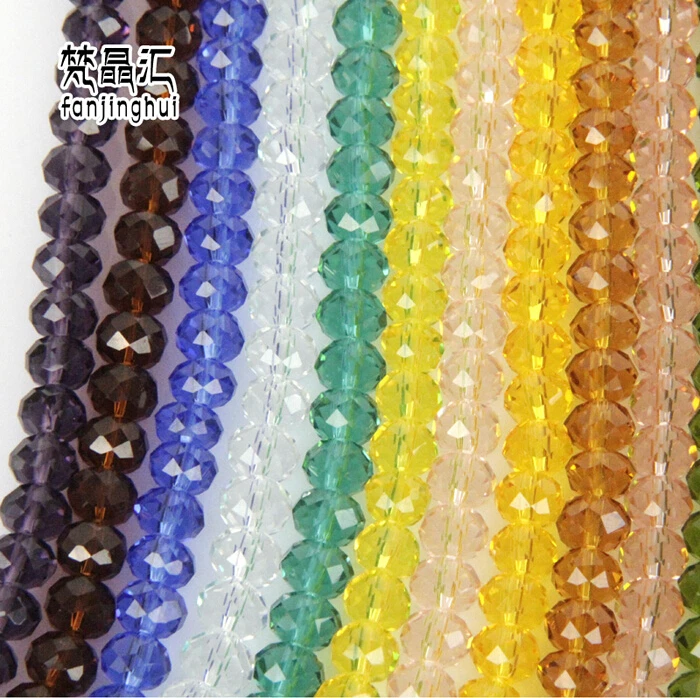 Бесплатная доставка разноцветные двухконусные хрустальные бусины 12 мм 70 шт.