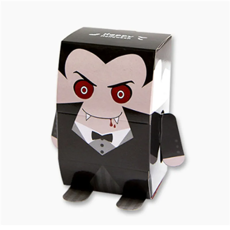 Vampire Вечерние коробки для конфет на Хэллоуин с героями мультфильмов, милые коробки для конфет, подарок на день рождения, Подарочная коробка-органайзер для детей, B - Цвет: Vampire