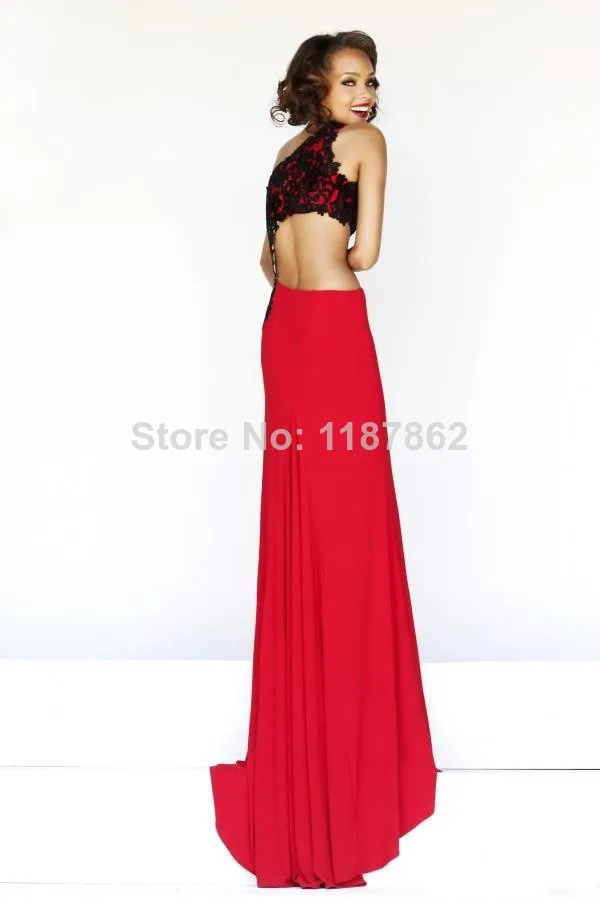 ED-0407 New White and Red Long Evening Gown Sheath Sexy High Side Slit Bandage gown Party Elegant | Свадьбы и торжества