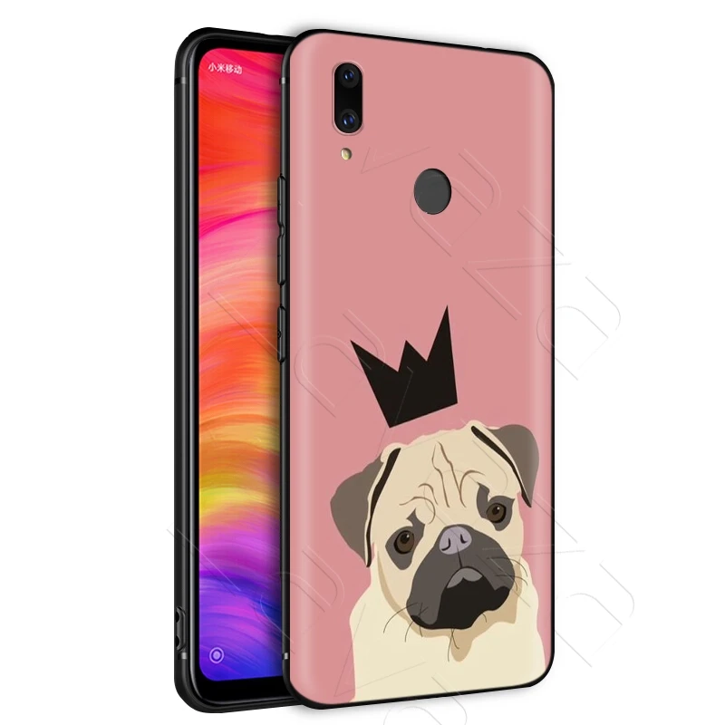 Animal Cute Pug Dog Case for Xiaomi Redmi Note 8 9 9SK30 Pro MI MAX 3 6 SE A1 A2 A3 10 Lite Plus 8A F1 |