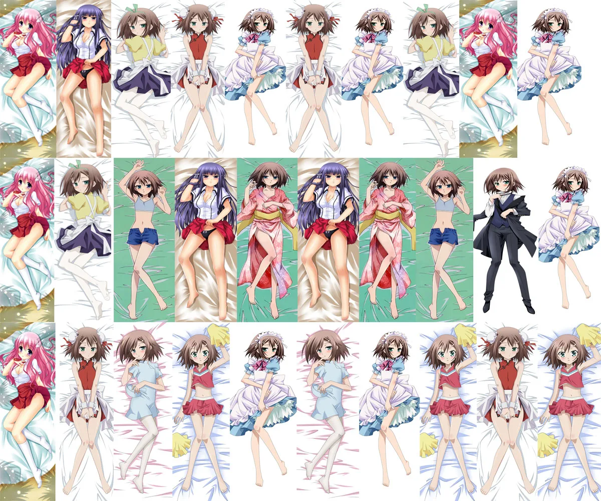 

Anime Baka To Tesuto To Shokanju Kinoshita Yuuko & Toyotomi Hideyoshi Dakimakura Body Pillow Cover Case Hugging Pillowcases