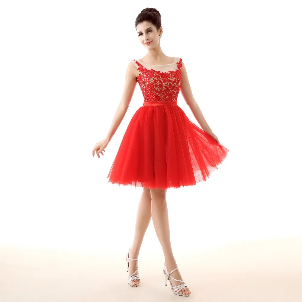 Diamonds Voile Chiffon 2018 new Women's elegant short gown party proms for gratuating date ceremony gala cocktails dresses up A7 | Женская