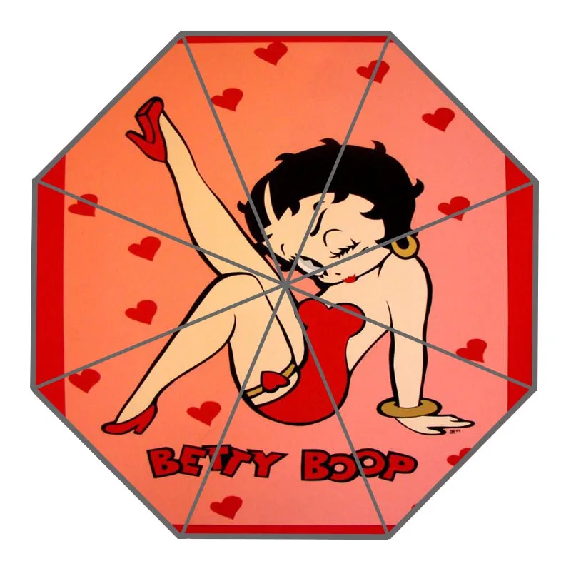 Новое поступление на заказ Betty Boop зонты креативный дизайн высококачественный складной дождевой зонт