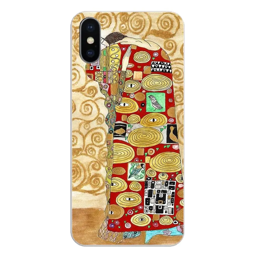 Soft Shell Cases Kiss by Gustav Klimt gold tears oil painting For Samsung Galaxy A5 A6 A7 A8 A9 J4 J5 J7 J8 2017 2018 Plus Prime |