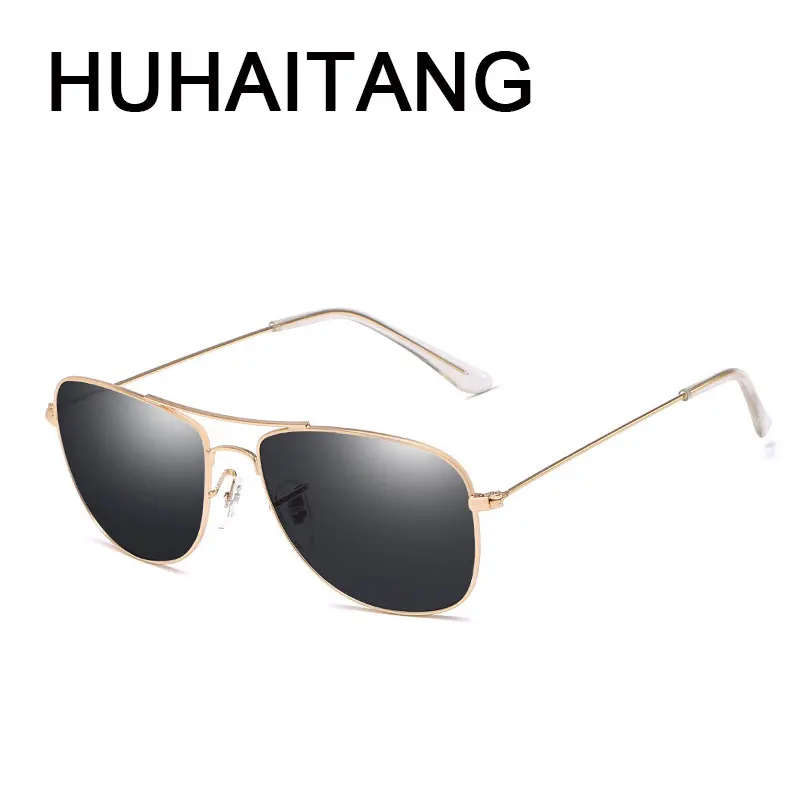 Мужские Солнцезащитные очки-авиаторы черные солнцезащитные очки в винтажном