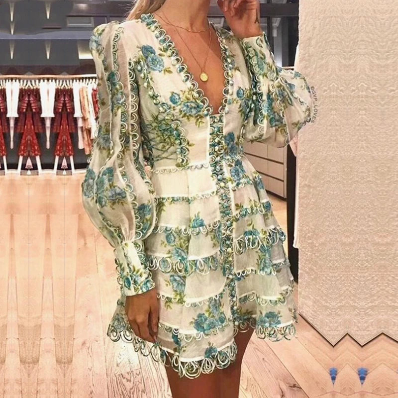 Вечернее платье vestidos Verano 2019 Новое сексуальное с v образным вырезом и пышным