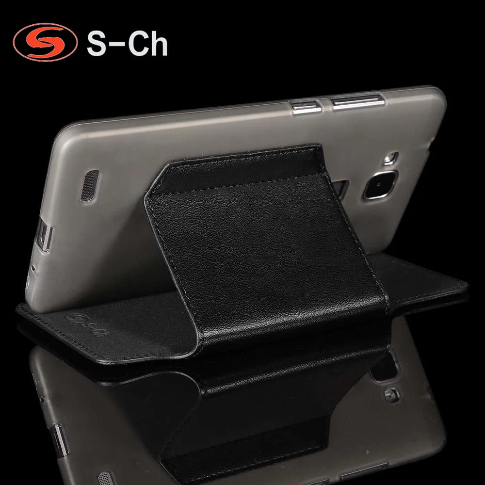 Складной чехол для Huawei Ascend Mate 7 деловой Оригинальный флип из ТПУ с отделениями