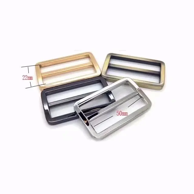 50 мм Внутренние широкие ленточные слайдеры и пряжки Gunmetal triglide slider &amp buckle 2