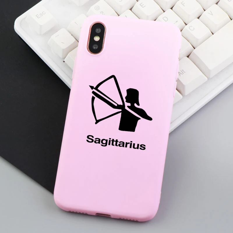 Silicone Phone Case Constellations Gemini Cancer Background for Iphone 7 Plus Covers X XR XS Max 8 6 6s |