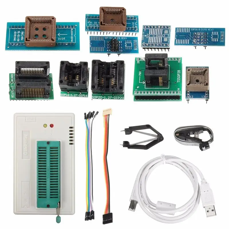 Высококачественный TL866II Plus Minipro PIC USB BIOS Универсальный программатор с полными