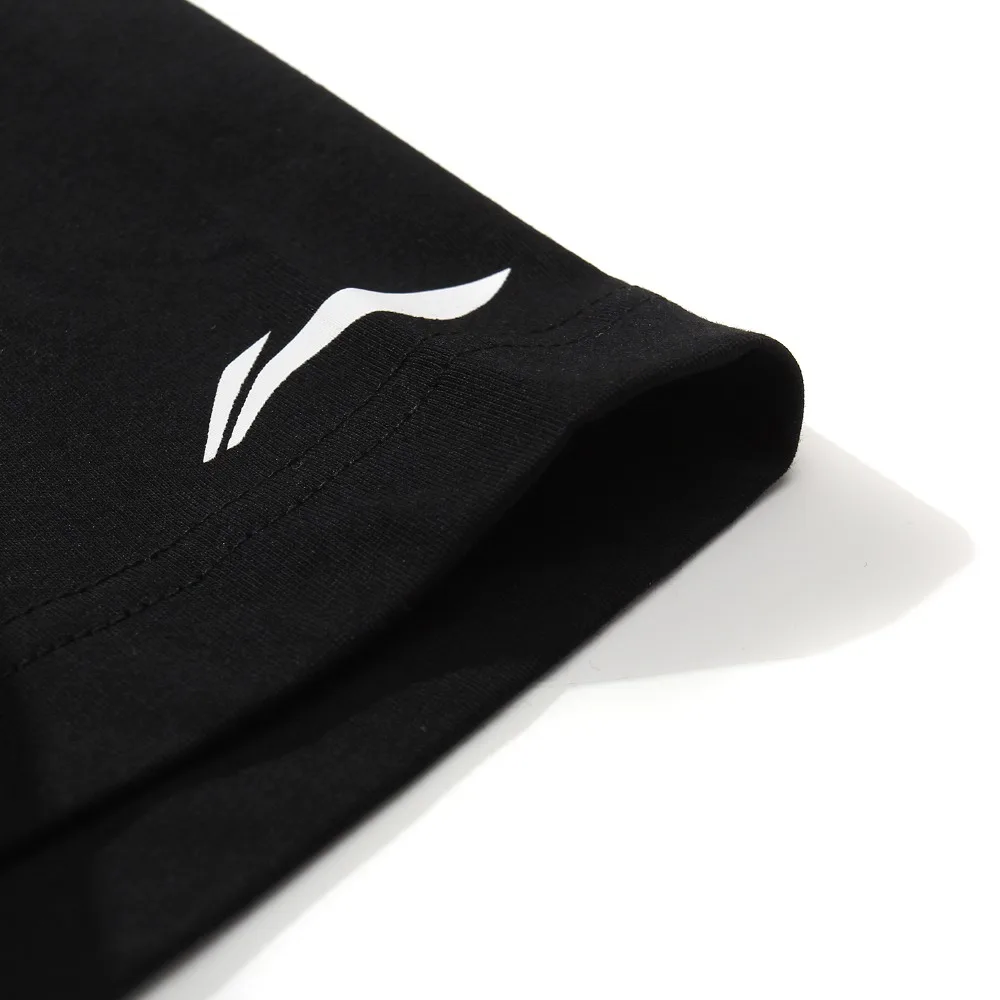 Мужская футболка с принтом Li Ning Винтажная из хлопка и полиэстера подкладкой ning