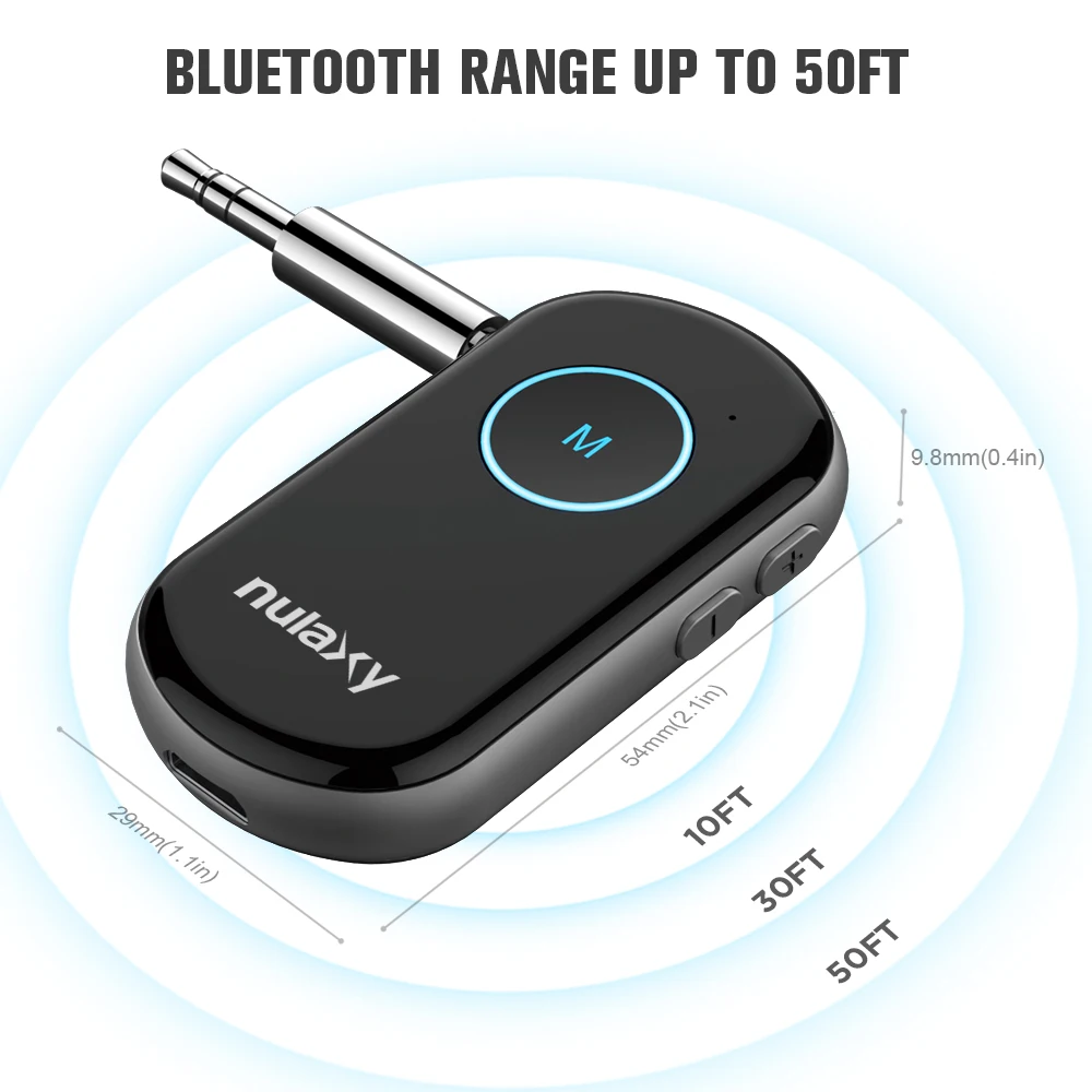Nulaxy беспроводной bluetooth приемник FM Transmitt адаптер автомобильный кабель для входа