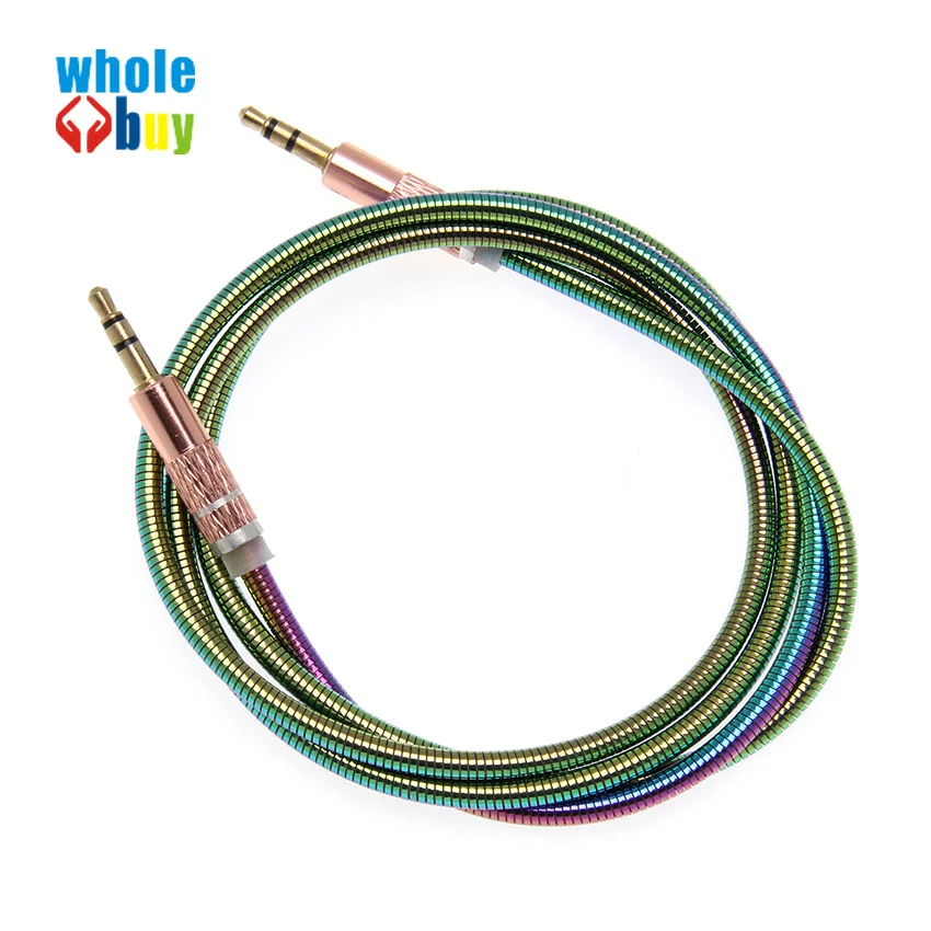 3.5mm Gradient color Audio Cable Male to Cloth Aux For iPhone Car Headphone Speaker Wire Line 200pcs/lot | Электроника