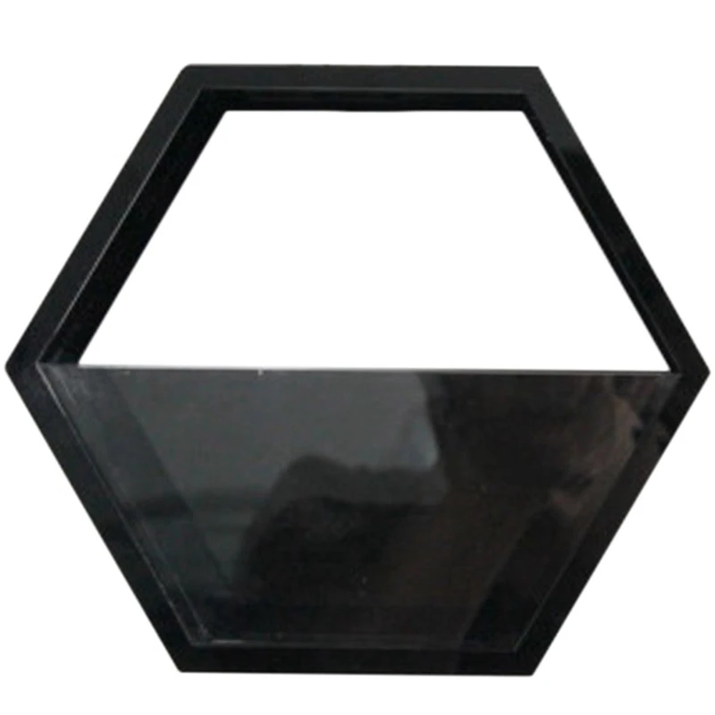 Black Короткий акриловый цветочный горшок ручной работы с хлорофитумом, настенная ваза для растений Scindapsus, для дома, гостиной, современный декор - Цвет: Black