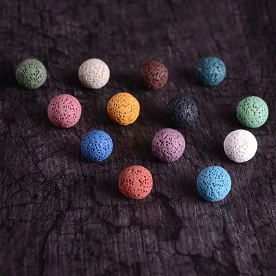 Непористые бусины из вулканического камня ароматические диффузные ювелирное