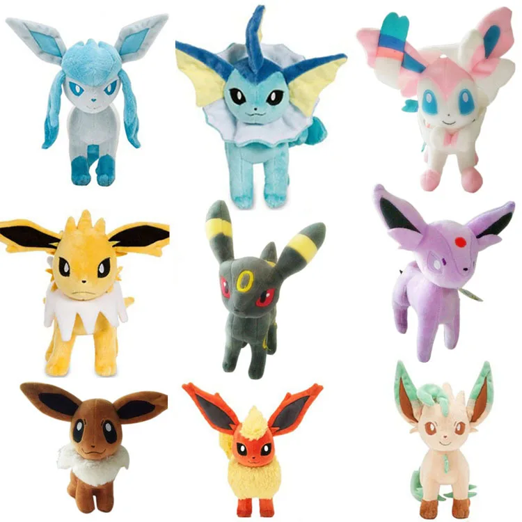 Eevee Sylveon Espeon плюшевые игрушки 22 см Flareon Umbreon Glaceon Jolteon Vaporeon Leafeon мягкие животные