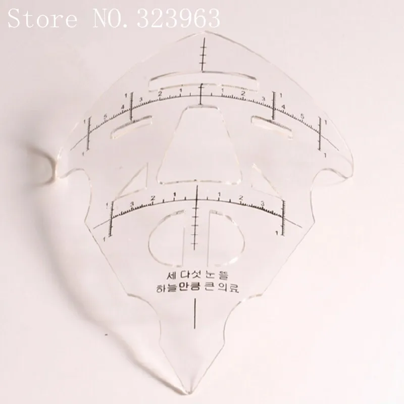 

Permanent Makeup Stencils Plastic Eyebrow Ruler Tattoo Cosmetic Shaping Tool For The Beginers