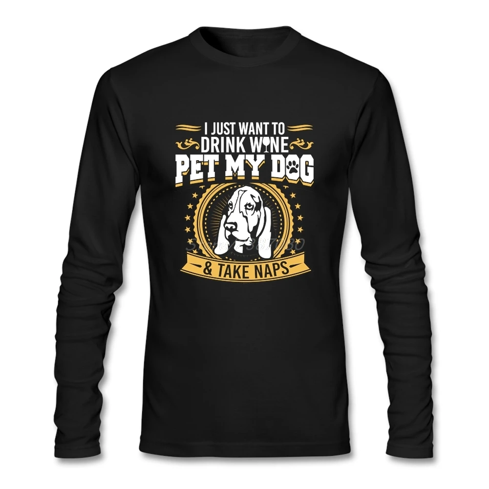 Мужские футболки с длинным рукавом bассет Хаунд питомец My Dog модные 2019 хип-хоп Funko
