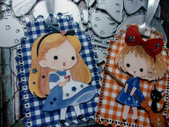 Новая кукла с большими волосами для девочек металлические режущие штампы милые