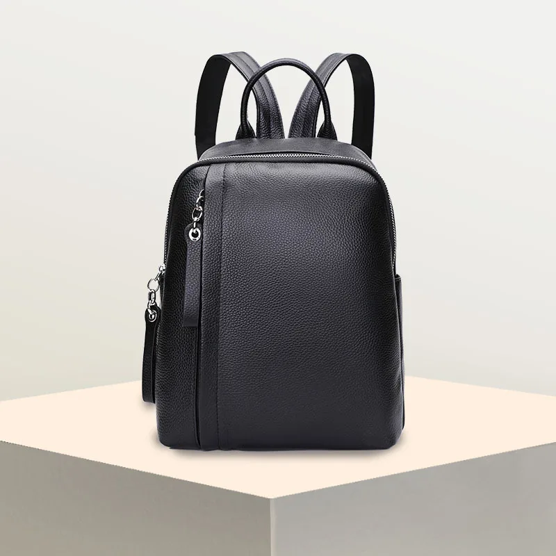 Паста женский первый слой из воловьей кожи Рюкзак кожаный anti-theft большой школьный