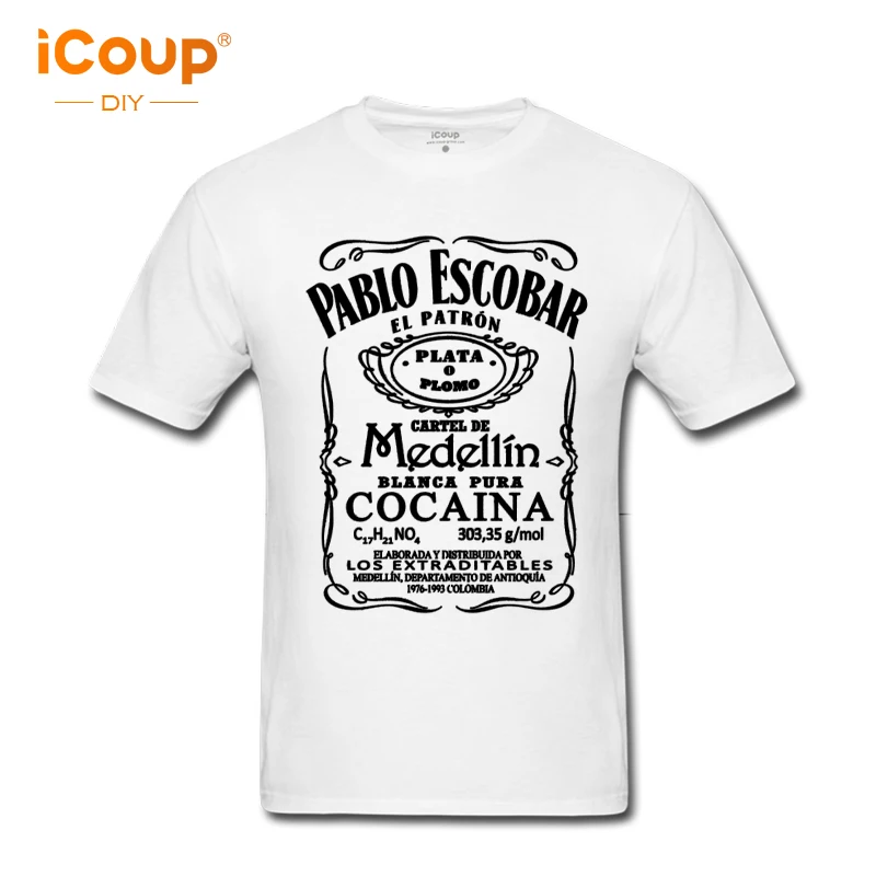 2018 icoup spring clothing brand Pablo Escobar sleeves casual mesh six colors men's o-neck Cotton T shirt | Мужская одежда
