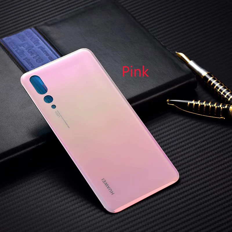 Для huawei P20 Pro, задняя крышка для двери, P20 Pro, 3D стекло, задняя крышка батареи, чехол, Замена для huawei p 20 pro - Цвет: Pink