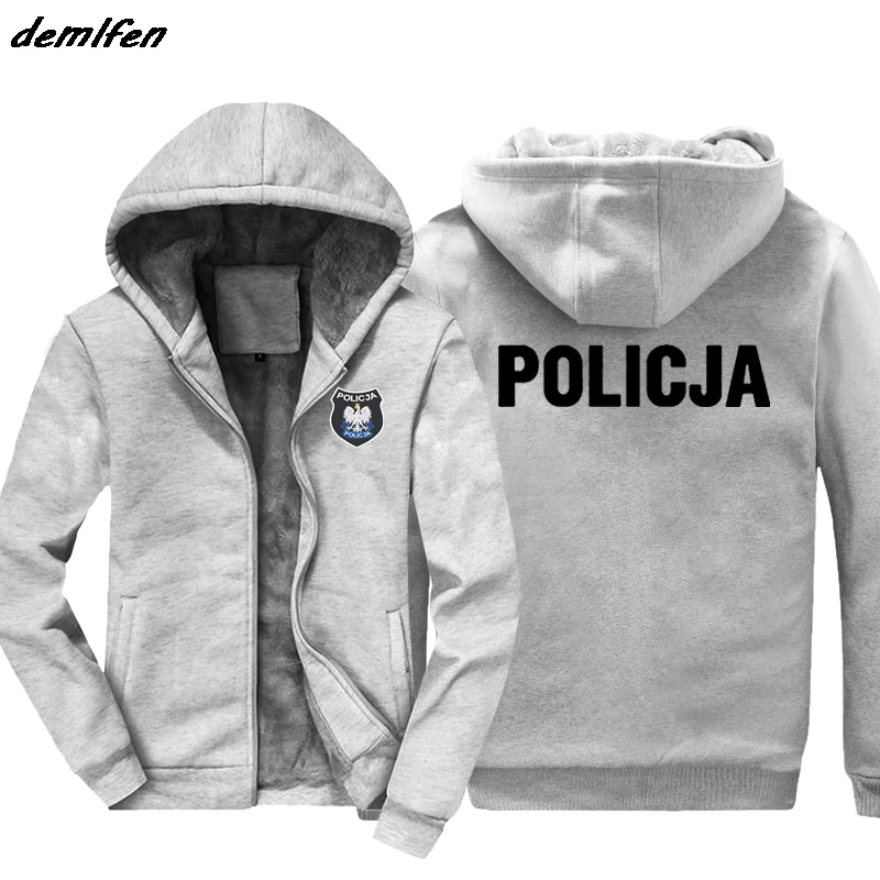 Лидер продаж, модная вдохновленная польская полиция Policja BOA антитеррористическая пиротехническая толстовка с капюшоном для мужчин, сохраняющая тепло куртка, толстовка