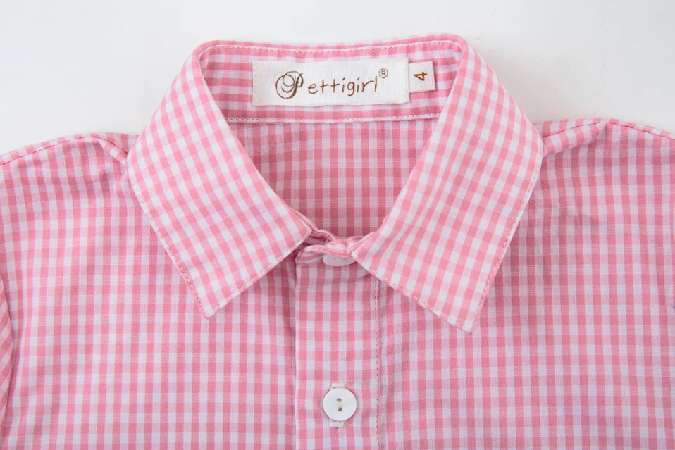 Pettigirl Boys Clothing Sets Pink Grid Design Summer Kids Clothes Grid Top With Shorts Child Clothing B-DMCS103-B235-PINK