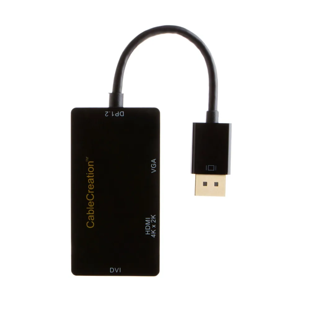Адаптер 3 в 1 DP порт для подключения дисплея к HDMI/DVI/VGA поддержка порта 4K x 2K HDMI