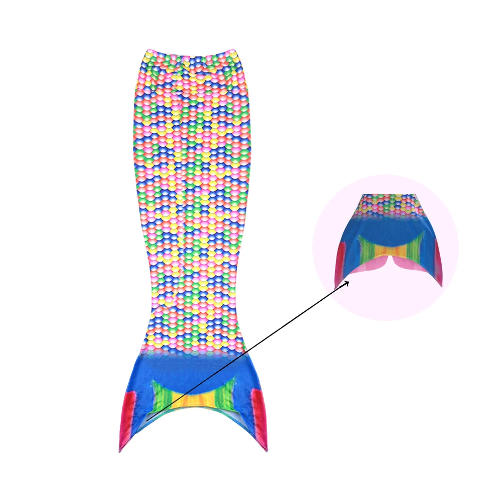 Женское бикини с хвостом русалки Раздельный купальник в горошек пляжная одежда